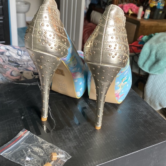 Rare Iron Fist Lollipop Lorelei Peeptoe Platform Heels - Picture 5 of 11